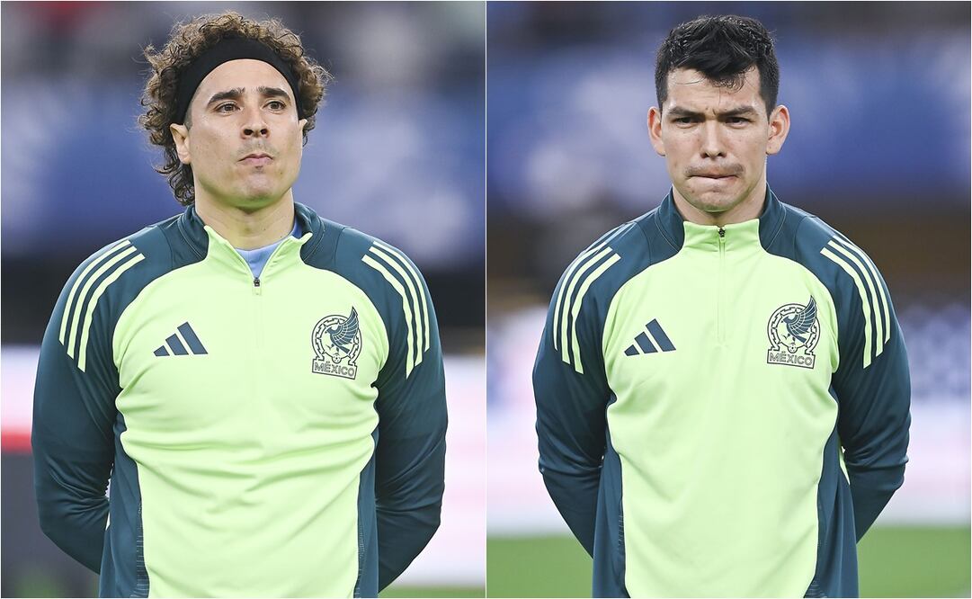 Guillermo Ochoa y 'Chucky' Lozano en el Tricolor. FOTO: ESPECIAL
