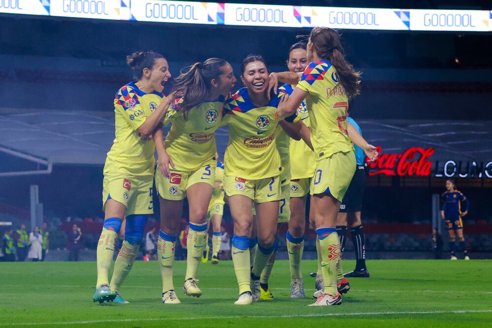 América Femenil en festejo, durante las Semifinales del Clausura 2024 - Foto: Imago7