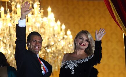 Con vestido, Angélica Rivera rinde homenaje a afectados de Oaxaca