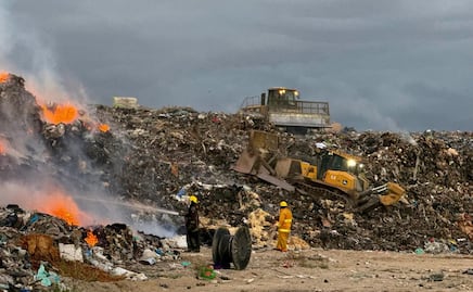 Se registra incendio en planta tratadora de desechos en Salinas Victoria, NL