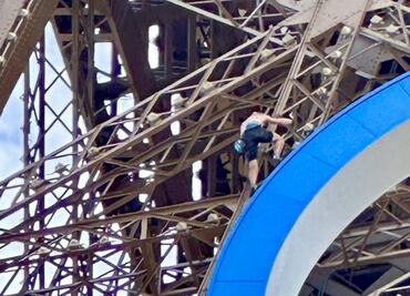 Juegos Olímpicos 2024: Detienen a hombre que escaló la torre Eiffel horas antes de la ceremonia de clausura