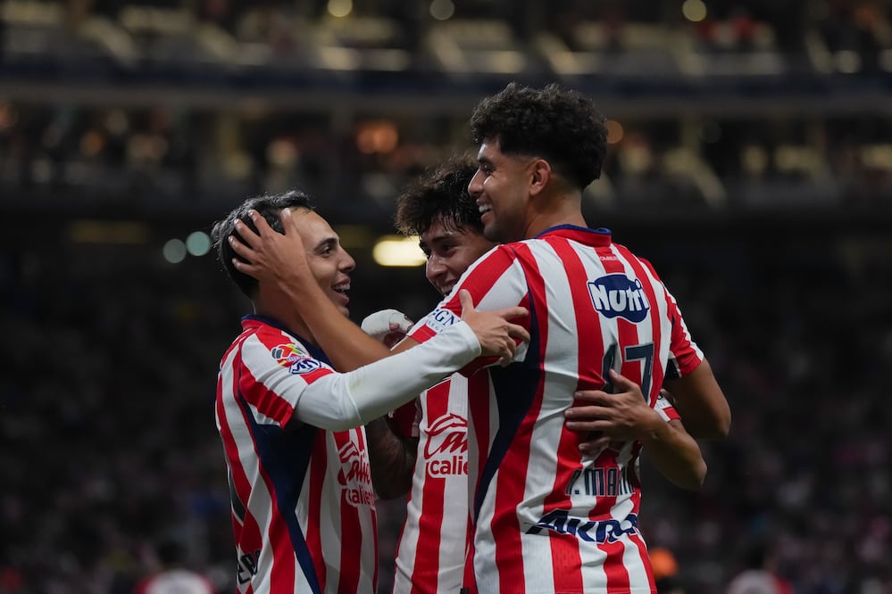 Chivas en festejo de gol, durante la Jornada 5 del Apertura 2026 - Foto: Imago7