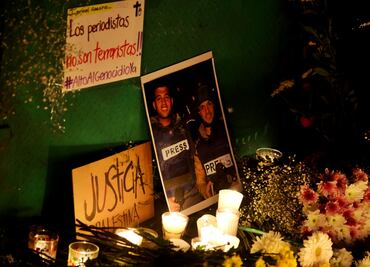 FOTOS: Con vigilia en la CDMX recuerdan a periodistas asesinados en Gaza