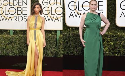 Famosas desfilan en alfombra roja de los Globos de Oro