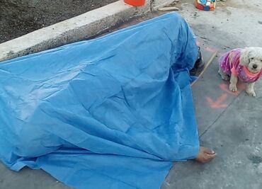 Tras posible infarto, perrito resguarda cadáver de su dueño en V. Carranza