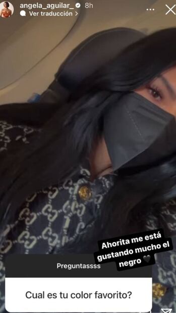 Este es el color favorito de Ángela Aguilar