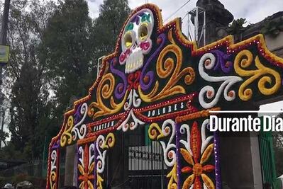 Así celebran en panteones capitalinos el Día de Muertos