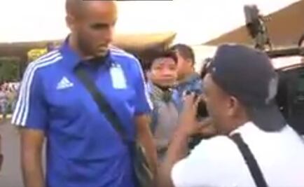 Guido Pizarro, cerca de los golpes con camarógrafo