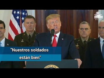 Trump informa que no hubo "bajas mortales" tras ataque a base militar en Irak