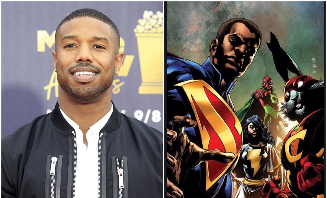 Michael B. Jordan y Calvin Ellis. Fotos. EFE y DC Comics