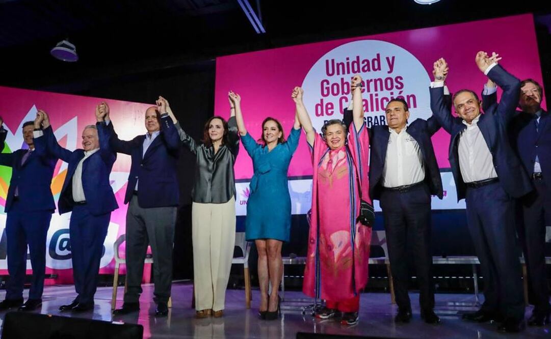 Inauguración del foro Unidad y Gobiernos de Coalición, el cual tendrá diversas mesas de debate entre dichos personajes políticos, entre ellos aspirantes presidenciales / Foto: Diego Sánchez. EL UNIVERSAL