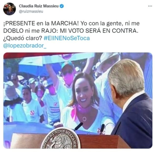 AMLO hace comentarios de Margarita Zavala y Claudia Ruiz Massieu por defender al INE y ellas le contestan