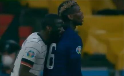 La mordida que le dio Antonio Rüdiger a Paul Pogba en la Eurocopa