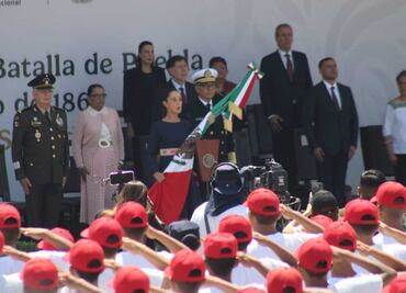 Sheinbaum encabeza desfile militar por la Batalla de Puebla; destaca libertad, soberanía e independencia de México