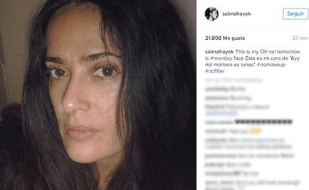 Salma Hayek, sin filtro ni maquillaje
