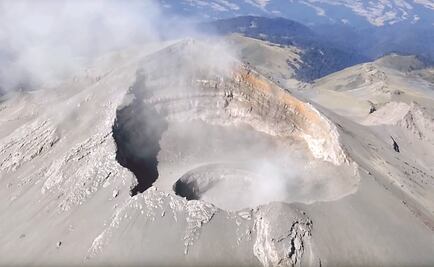 Localizan nuevo domo en el cráter del Popocatépetl