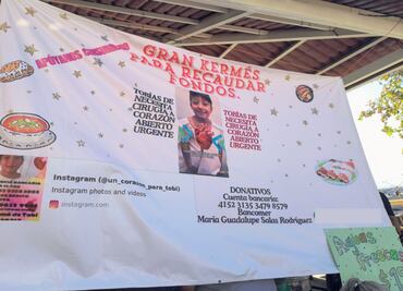 Una kermés para salvar el corazón de Tobi; recaudan recursos para su cirugía por ineficiencia de sistema de salud público