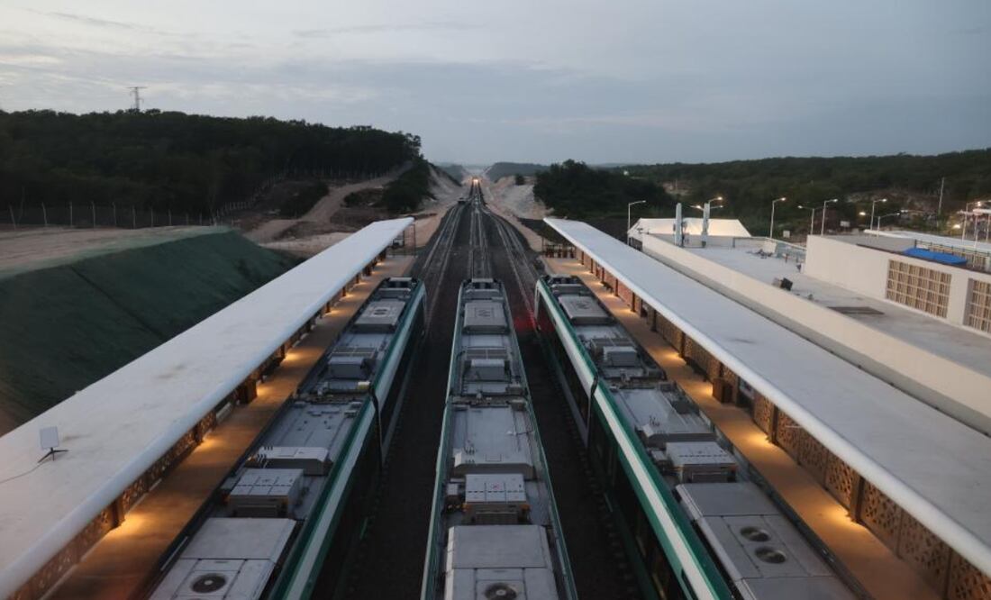 Este 15 de diciembre se inauguró el Tren Maya, de Campeche a Cancún. Foto: Segob