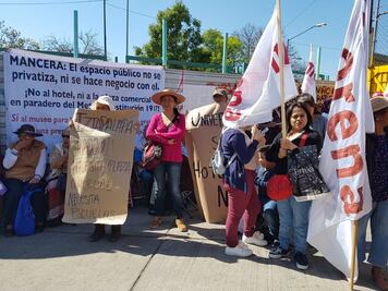 Protestan contra concesión del Cetram Constitución de 1917