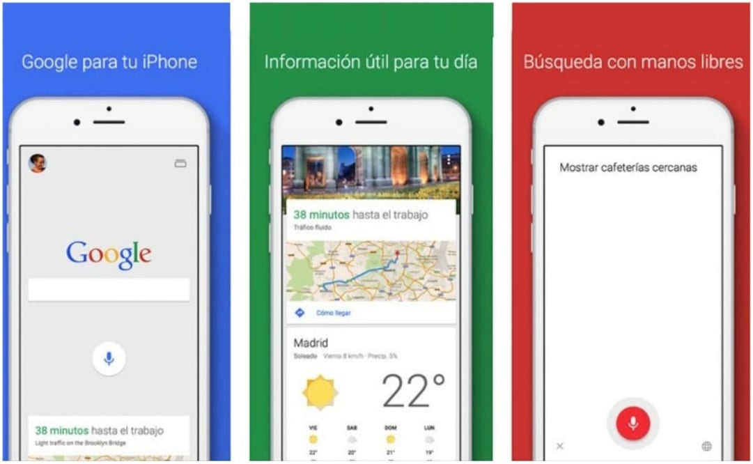 Google también integró 3D Touch en toda la aplicación. Cuando estás viendo páginas web y desees más información, solo presionar con fuerza el ‘botón de la G’ en la parte inferior de la página para iniciar una nueva búsqueda