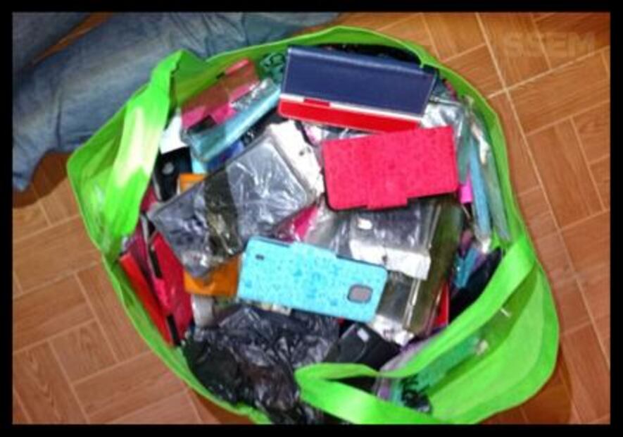 Cae hombre en Edomex con 150 celulares, al parecer, robados