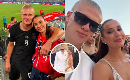 Erling Haaland y su novia Isabel Haugseng arrasan en desfile de Dolce & Gabbana con lujosos looks 