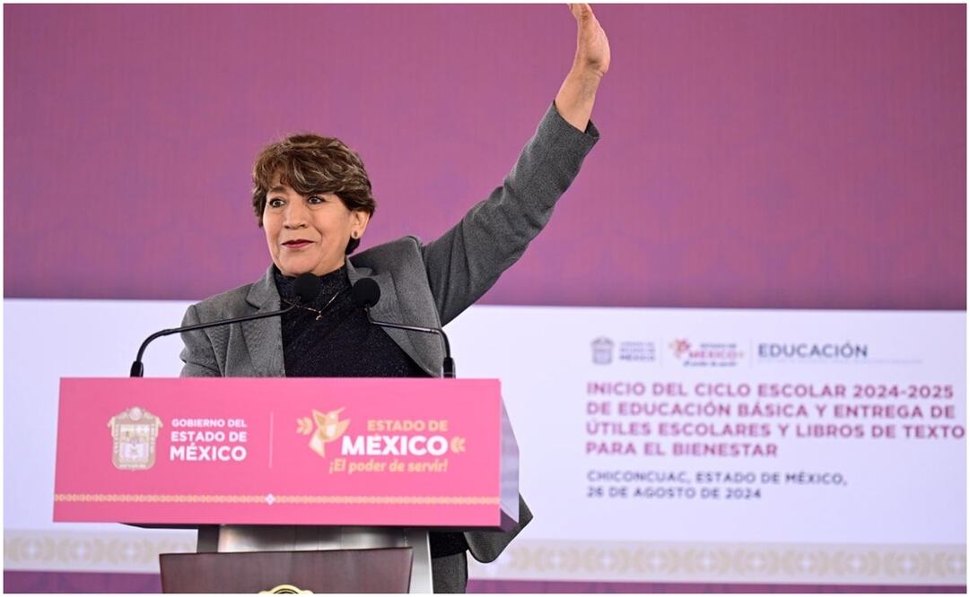 Delfina Gómez, gobernadora del Edomex. Foto: Especial