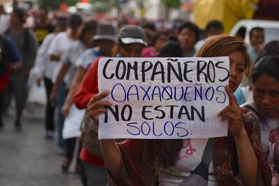 La CNTE en Chiapas condena violencia en Nochixtlán