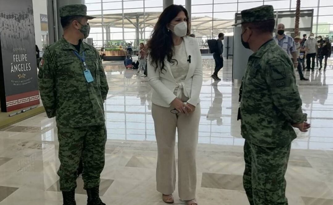 La senadora Kenia López Rabadán ha sido una abierta crítica a la construcción del Aeropuerto Felipe Ángeles. Foto: Especial