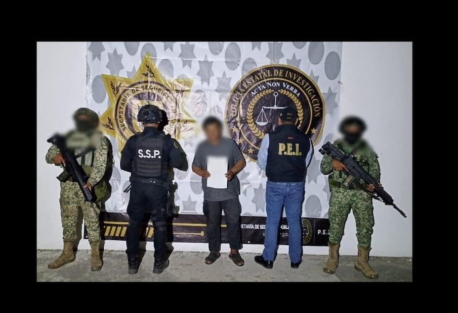 Detenido por feminicidio de una adulta mayor en Yucatán (16/12/2025). Foto: Especial