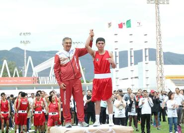 Tamaulipas se suman a clase nacional de boxeo; Américo Villarreal lidera jornada familiar por la paz y contra adicciones