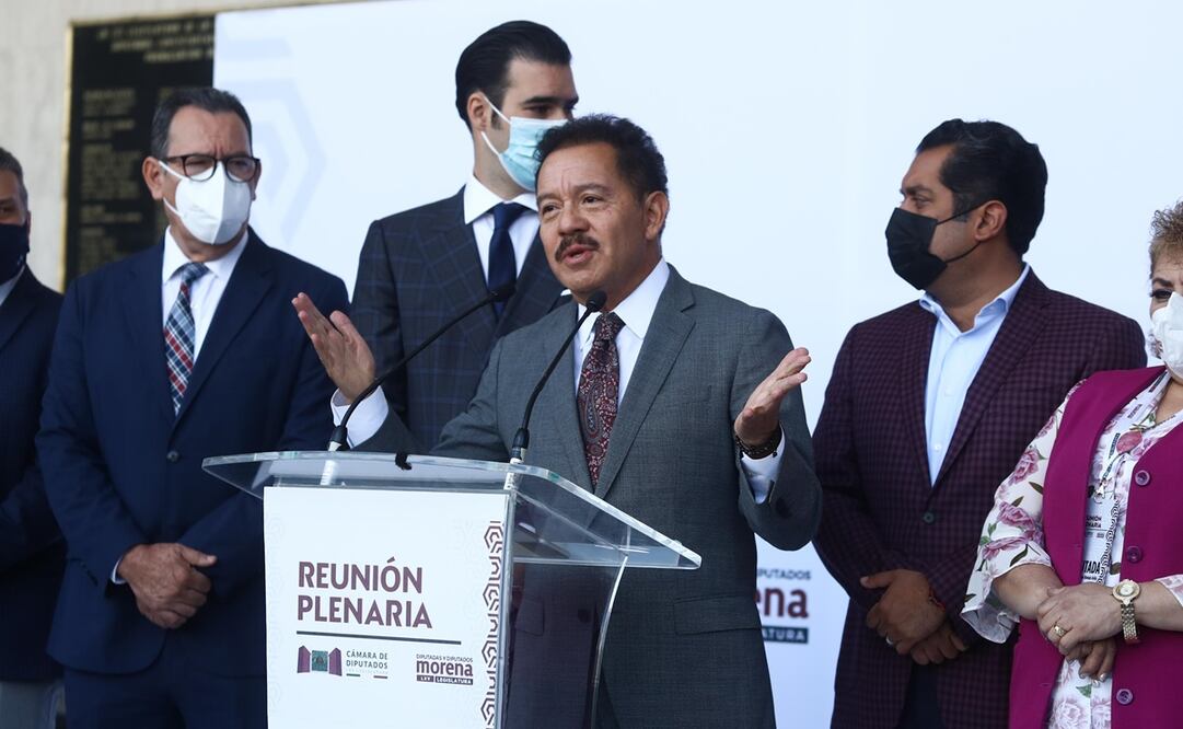 Ignacio Mier Velazco, coordinador de Morena en la Cámara de Diputados. Foto: Diego Simón Sánchez / EL UNIVERSAL