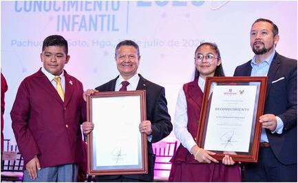 Dan beca de 2 mil pesos y tableta electrónica a ganadores de la Olimpiada del Conocimiento Infantil 2023 en Hidalgo 