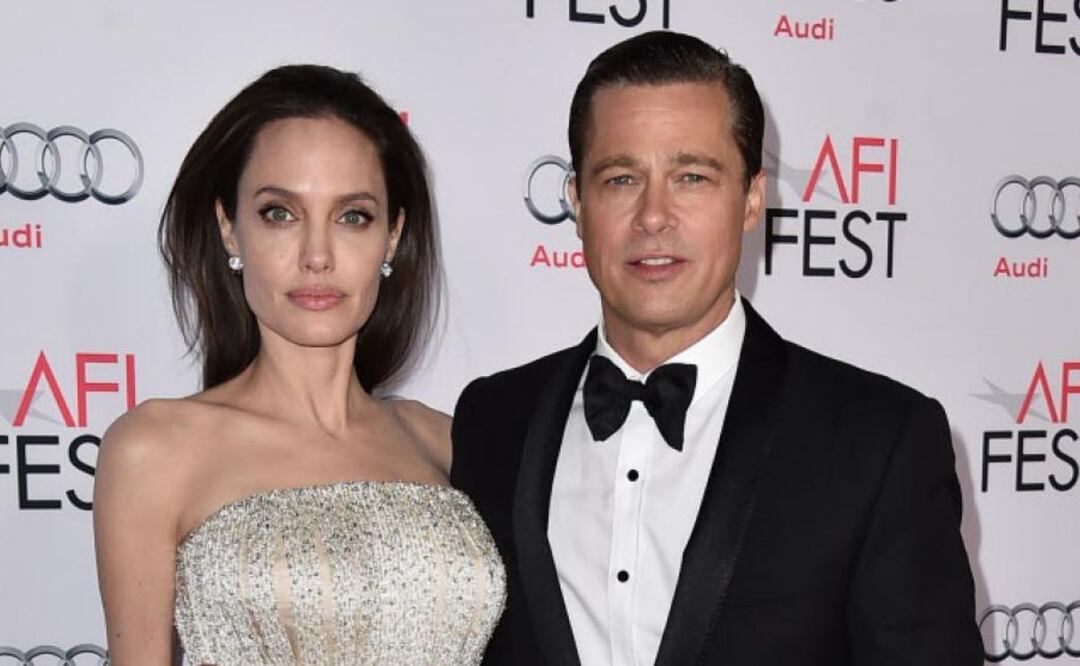 Angelina Jolie y Brad Pitt. Fuente: Twitter @showmundialshow