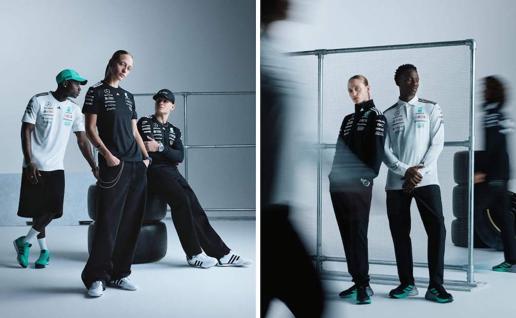 La estética de Mercedes x Adidas se ha convertido en piezas clave. Foto: Adidas