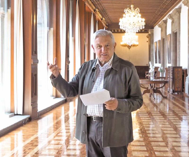 Objetivo. El decálogo para la nueva normalidad busca que los mexicanos recobren su libertad, señaló AMLO. Foto: TOMADA DE VIDEO