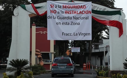 Rechazan instalación de sede de la Guardia Nacional en zona diamante de Metepec
