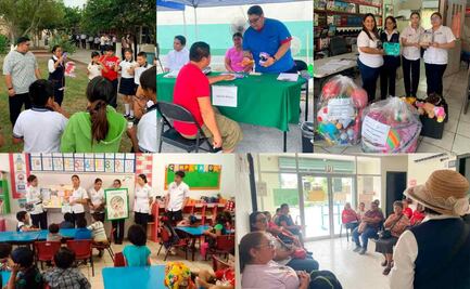 Estudiantes de Enfermería UAT promueven salud en comunidades; apoyan tareas y reparten ayuda humanitaria