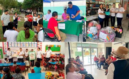 Estudiantes de Enfermería UAT promueven salud en comunidades; apoyan tareas y reparten ayuda humanitaria