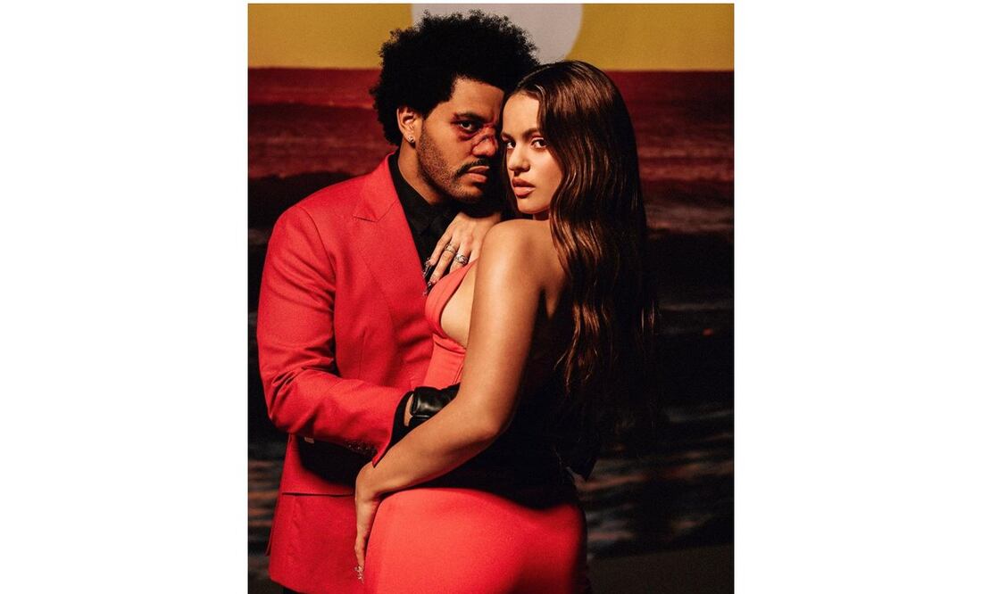 The Weeknd y Rosalía. Foto: Instagram