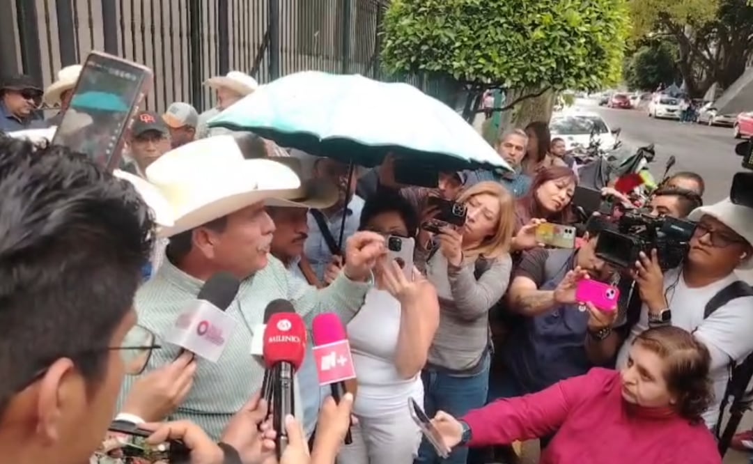 Agricultores se retiran de Segob sin avances. (10/04/2026) Foto: Captura