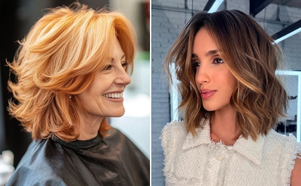 Los cortes de cabello midi son los más versátiles al momento de peinar. Foto: Instagram @salon_nude_montreal @cabelocurto