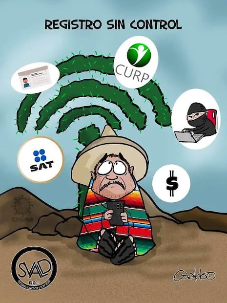 Los mejores cartones que provocó el registro obligatorio de celulares en México. Foto: Redes sociales