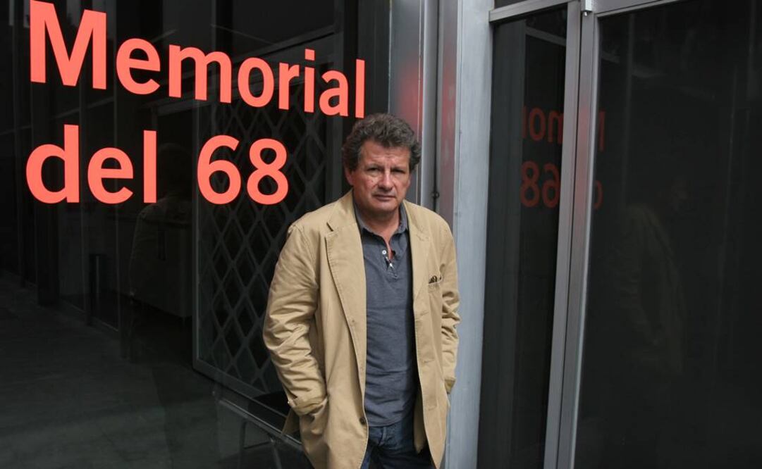Nicolás Echevarría en la presentación de su documental "Memorial del 68" en septiembre de 2008. FOTO: Archivo.