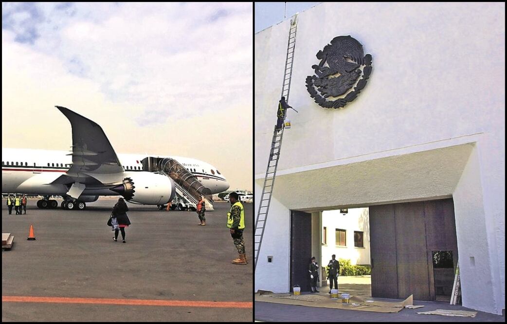 El avión presidencial y la residencia oficial de Los Pinos. Foto: Archivo/EL UNIVERSAL