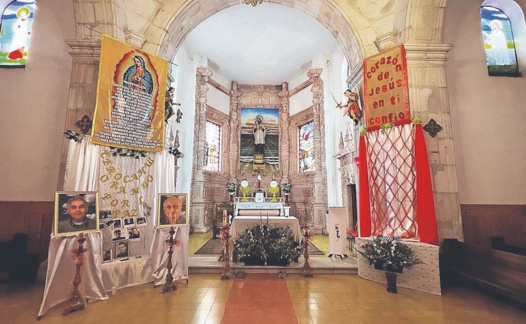 En la comunidad de Cerocahui se oficiará hoy una misa en memoria de los sacerdotes jesuitas Joaquín Mora y Javier Campos, asesinados en 2022. Archivo El Universal