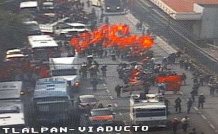 Manifestantes complican Tlalpan; se dirigen a SEGOB