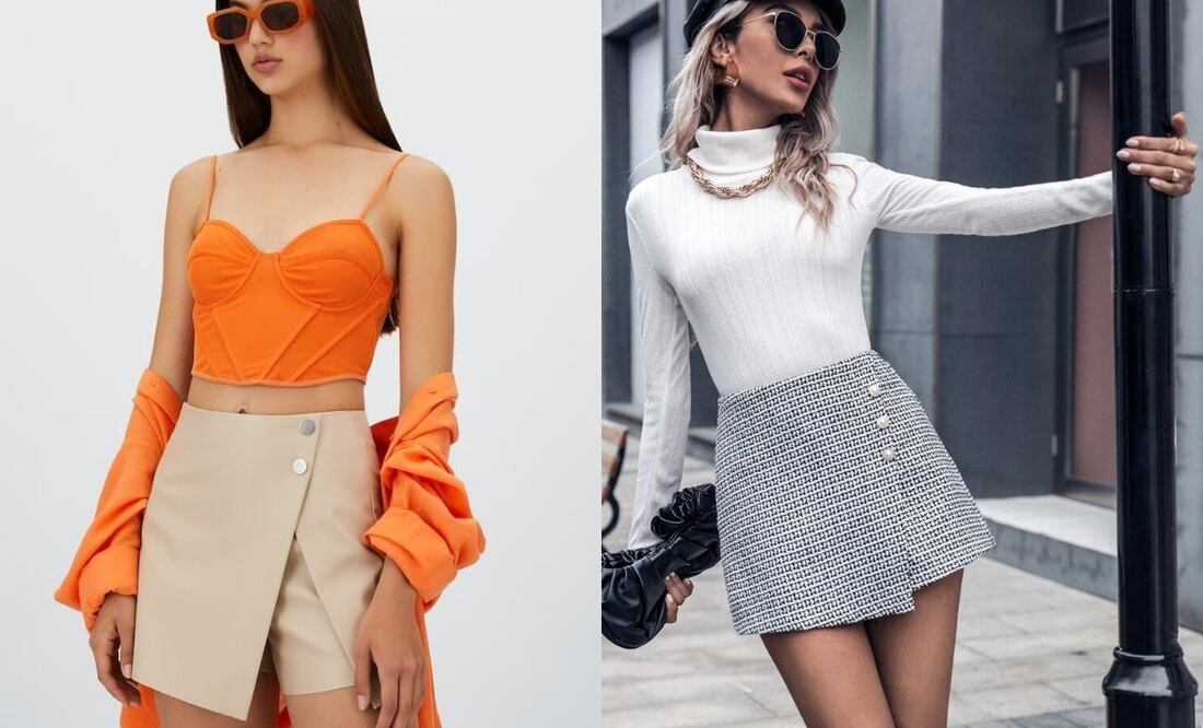 Skort, la prenda que ya se ha posicionado como la favorita para la temporada / Foto: Stradivarius / Pinterest