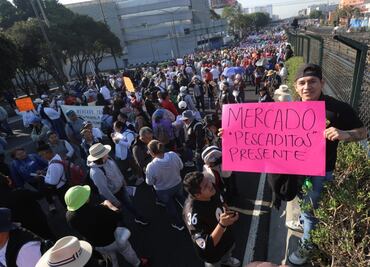 Locatarios marchan al Zócalo; exigen destitución de titular de Sedeco