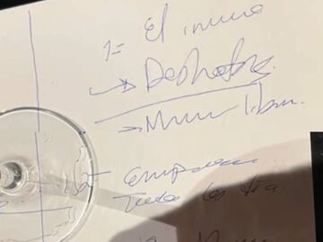 “El inicio”: Esto habría escrito Yrma Lydya en el mantel del restaurante minutos antes de ser asesinada